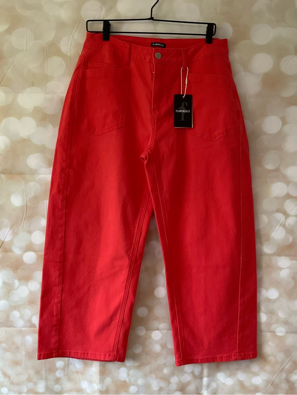 Flamingals Orange Wide Leg Pants